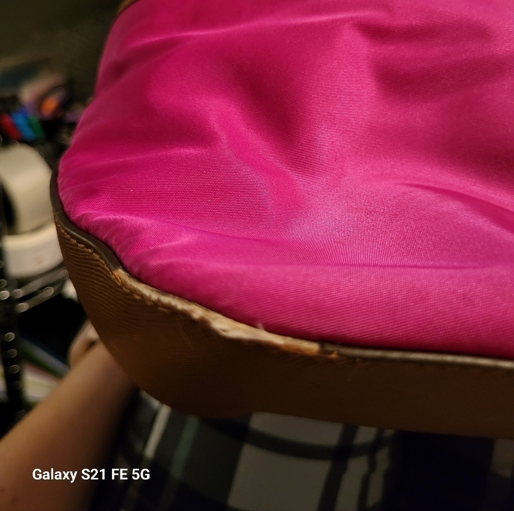 Michael Kors Fuchsia Tote With Silver Hardware & Finishings - Picture 12 of 15